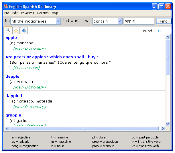 Apimac English-Spanish Dictionary