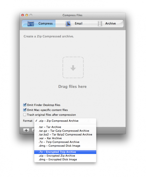 Compress Files for Mac Screen Shot Compress Files for Mac Screen Shot