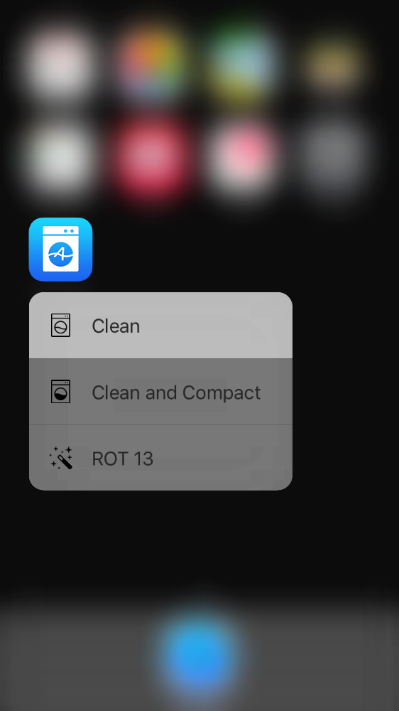 Clean Text for iOS 3D Touch