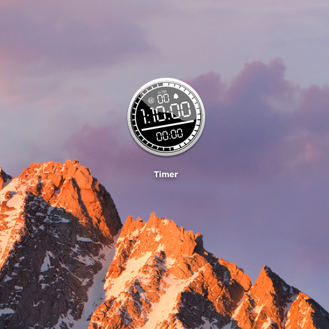 Timer Icon on Desktop