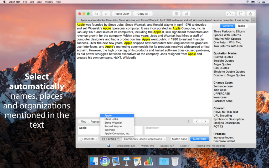 Clean Text for Mac